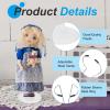 HEARTOOL Adjustable Doll Stand, Fits 12 Inch Doll Plastic Display Holder Support Retractable Waist Action Figure Stand Display Base Waist 1.2" - 1.8"(White, 3pcs) view 3