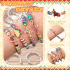 Huquary 24 Pcs Mexico Beaded Stackable Cinco De Mayo Fiesta Bracelets view 2