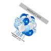 Uonlytech Blue Confetti Latex Balloons Set for Wedding Party Decorations Birthday Graduation Anniversary Engagement Festival 50pcs Pack view 2