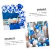 Uonlytech Blue Confetti Latex Balloons Set for Wedding Party Decorations Birthday Graduation Anniversary Engagement Festival 50pcs Pack view 4