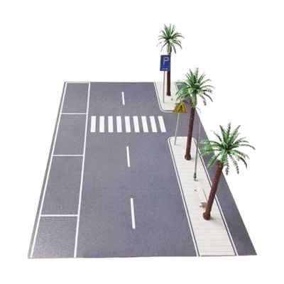 harayaa Garage Scene Model 1/64 Diecast Car Display Case Diorama Building Lifelike Vehicle Showcase Layout Accessory Easy Assembly Parking Lot Suitable, Road Parking Lot