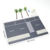harayaa Garage Scene Model 1/64 Diecast Car Display Case Diorama Building Lifelike Vehicle Showcase Layout Accessory Easy Assembly Parking Lot Suitable, Road Parking Lot view 4