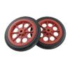 Generic 2 Pcs Replaceable Shopping Basket Cart 4.4"" Wheels Red Black G8Q2 view 1
