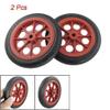 Generic 2 Pcs Replaceable Shopping Basket Cart 4.4"" Wheels Red Black G8Q2 view 3