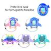 Protective Cute-Shaped Silicone Case for Tamagotchi Paradise Anti-Scratch Shockproof Bumps-Resistant Dust-Proof Soft and Durable Cover Sleeve with Lanyard (Blue) view 4
