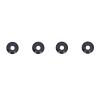 4PCS Rubber Tires with M4 Lock Nuts, RC Off Road Truck Tire, 7 Spoke Rim Wheel for 1/10 RC Vehicles, Durable Non Slip Texture for Axial HSP Redcat HPI view 3