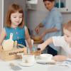 Wooden Kitchen Set, Realistic Pretend Cooking Toys, 10 Pieces Kids Play Bundle, Natural Wood Material Educational Details, Role Play Accessories with Fun, Children Indoor Christmas Home Game view 3