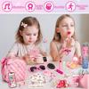 Hohosunlar Play Purse for Girls, Kids Handbag with Pretend Makeup, DIY Unicorn Water Bottle, Princess Toy Phone, Watch, Wallet, Cards, Christmas Birthday Gift for Girls Toddler Ages 3-12 view 3