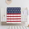 The Stars On The American Flag are Red, White and Blue Baby Blanket for Boys Girls, Soft Plush Receiving for Newborns 30x40 Inches view 1
