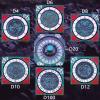 7 in 1 Metal Spinner DND Dice Set for Dungeons and Dragons RPG  Rotating D20 Roulette Top + Side Polyhedral Dials (D4 D6 D8 D10 D12 D%)  Heavy Duty Gaming Accessory GiftRainbow view 2