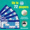 EDUMAETRIX Tombola Bingo Game Set with 72 Cards, 2-72 Players, Window Version No Chip Needed view 2