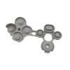 1/5 Pcs Conductive Pads, Silicone Replacement Button Pad Parts, for Gamepad Repair, for Series X S Controller(5 Pcs) view 3