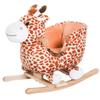 Wooden Rocking Horses Ages 1-3, Toddler Rocking Horse with Lullaby Song, Toddler Rocker Toy with Safety Belt & Footrests for Baby Kids, Ride on Horse, Plush Rocking Animal for Gift (Giraffe) view 1