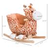 Wooden Rocking Horses Ages 1-3, Toddler Rocking Horse with Lullaby Song, Toddler Rocker Toy with Safety Belt & Footrests for Baby Kids, Ride on Horse, Plush Rocking Animal for Gift (Giraffe) view 2