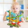 toddlerr Racing Track Playset - Stacking Slide Raceway Tower, Hand-Eye Coordination Enhancing Vehicle Rrunway, Vibrant Mini-Car Glide Course, Interactive Speed-Drop Play System | for Boys Kids Age 2+ view 3