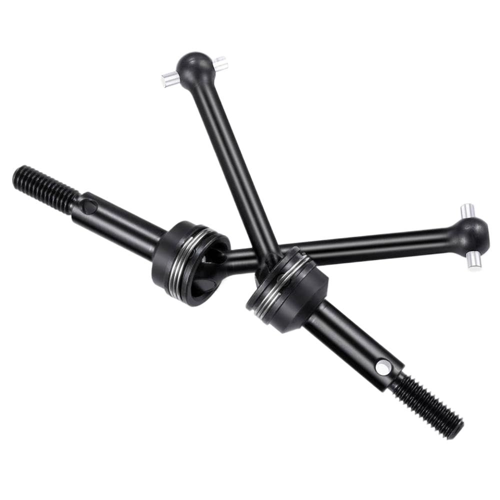 2Pcs Steel Front Rear Shaft Upgrade Parts Compatible with 1/10 RC Drift Car TT02 Chassis