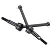 2Pcs Steel Front Rear Shaft Upgrade Parts Compatible with 1/10 RC Drift Car TT02 Chassis view 1
