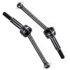 2Pcs Steel Front Rear Shaft Upgrade Parts Compatible with 1/10 RC Drift Car TT02 Chassis view 3