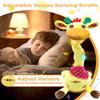 Pbooo Dancing Talking Giraffe Toy, Stuffed Animal Repeats What You Say, Electronic Musical Plush with Glowing Light, Interactive Baby Toys Gifts for Toddlers Kids Boys Girls 1 2 3 Years Old view 4