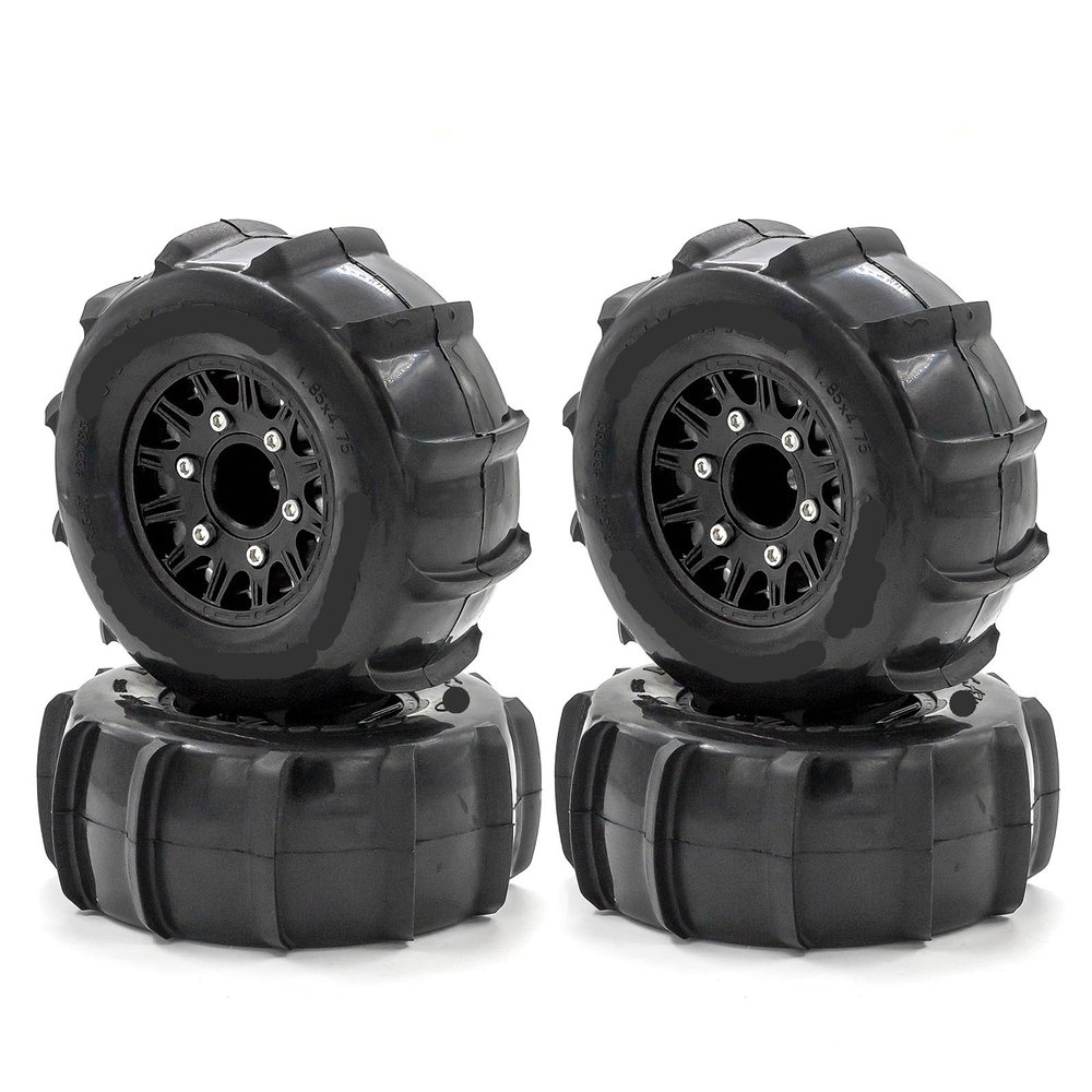 4PCS 2.2" 3.0" Sling Shot Sand Snow Wheel Tires for 1/10 RC Car Short Course Truck Slash Losi 22S DR10 HPI