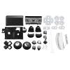 3D Analog Joystick Thumbstick Grip Caps, ABXY L1 R1 L2 Full Buttons Set Repair Parts, for PS4 Pro Gamepad Controller(Black) view 4