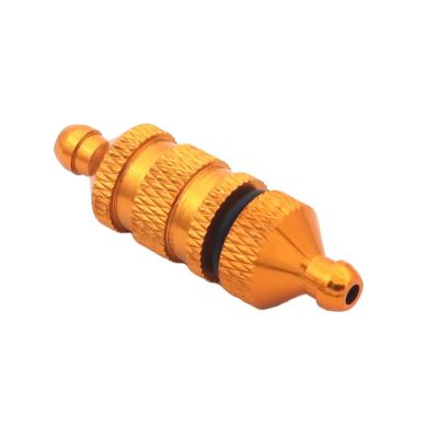 RC Crawlers Toys For HSP 02156 94122 94188 For Traxxas For TRX4 1/8 1/10 1PCS Aluminum Filter For Nitro RC Model Car Spare Parts(Yellow)