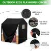 Playhouse Cover, Outdoor Kids Playhouse Covers, 52"W x 38"D x 49"H 600D Heavy Oxford Waterproof Sun Protection Kids Playhouse Year-Round Protective Cover view 4