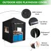 Playhouse Cover, Outdoor Kids Playhouse Covers, 56"W x 56"D x 60"H 600D Heavy Oxford Waterproof Sun Protection Kids Playhouse Year-Round Protective Cover view 2