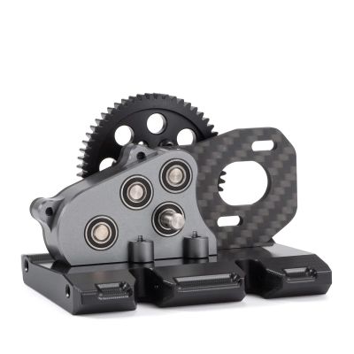 RC Gearboxes For LCG 1/10 OD Transmission 29% 17% Overdrive Gearbox RC Crawler Competition Performance For Chassis(29% Front Overdrive)