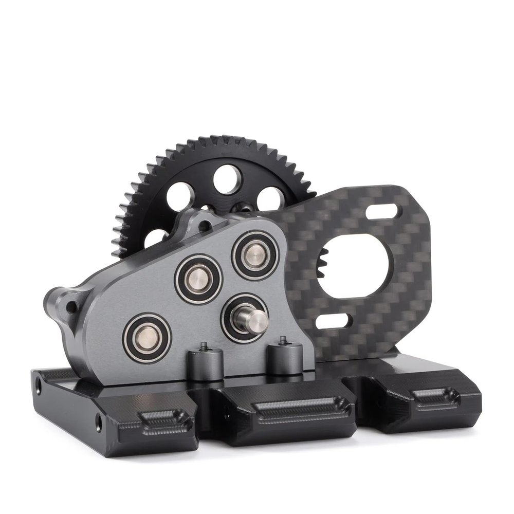 RC Gearboxes For LCG 1/10 OD Transmission 29% 17% Overdrive Gearbox RC Crawler Competition Performance For Chassis(29% Front Overdrive)