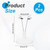 HEARTOOL Adjustable Doll Stand, Fits 6 Inch Plush Doll Plastic Display Holder Support Retractable Waist Action Figure Stand Display Base Waist 1"(White, 2pcs) view 2