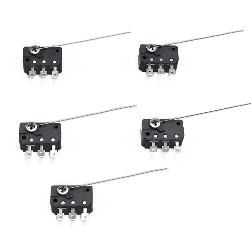 5Pcs Micro Switches, Coin-operated Arcade Replacement, Long-pin Microswitch Accessories, for Arcade Equipment