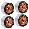 1.9inch Beadlock Wheels Rims for 1/10 RC Crawler (Set of 4) Wheels Upgrade (Black and Copper) view 2