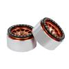 1.9inch Beadlock Wheels Rims for 1/10 RC Crawler (Set of 4) Wheels Upgrade (Black and Copper) view 4