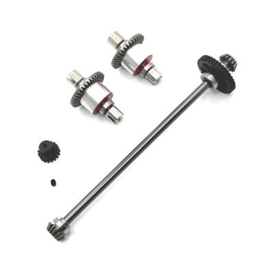 RC Toys Upgrades Parts For Wltoys A949 A959 A969 A979 K929 1/18 Metal Differential And Central Drive Shaft Assembly 17T 38T Gear RC Car Upgrade Parts(Gray)