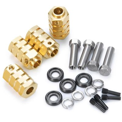15/20mm Heavy Brass 12mm Wheel Hubs Hex Extended Adapter Compatible with 1/10 RC Crawler Car Model Parts Accessories(20mm)