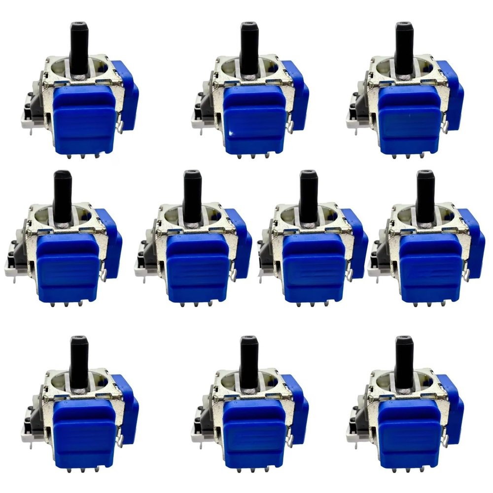 10pcs Replacement TMR Electromagnetic Joystick, for Gamepad, 3D Analog Thumb Stick Rocker