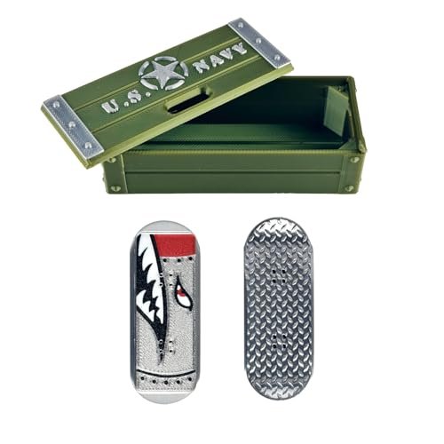 Magnetic Kickflip Fidget Slider Toy for Adults Mini Flip Fingerboard Skateboard with Storage Crat Portable,Office Desk Toys