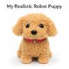 Beeswan My Realistic Robot Puppy  Interactive Walking & Barking Robotic Dog, Lifelike Plush Puppy Toy with Tail Wagging & Ear Twitching, for Kids (Brown) view 2