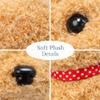Beeswan My Realistic Robot Puppy  Interactive Walking & Barking Robotic Dog, Lifelike Plush Puppy Toy with Tail Wagging & Ear Twitching, for Kids (Brown) view 4