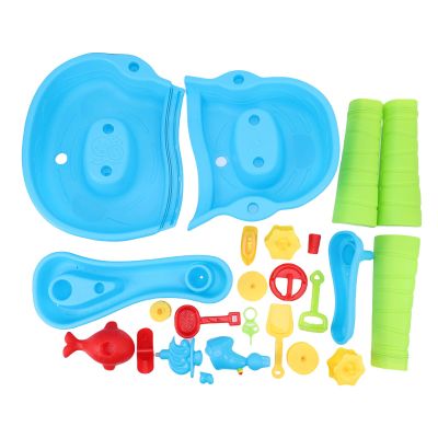 JTLB Kids Sand and Water Table 3 Tier Multi Functional Large Water Table with Chair for Beach Yard Home