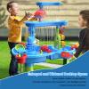 JTLB Kids Sand and Water Table 3 Tier Multi Functional Large Water Table with Chair for Beach Yard Home view 4