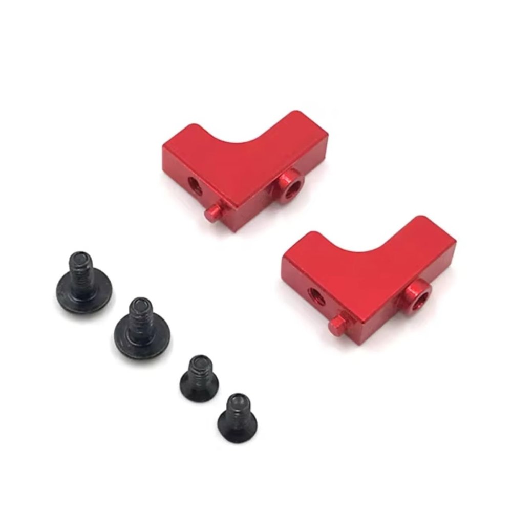 RC Toys Upgrades Parts For Wltoys 144001 144002 144010 124007 124016 124017 124018 124019 Metal Steering Servo Mount Base RC Car Upgrade Parts(Red)