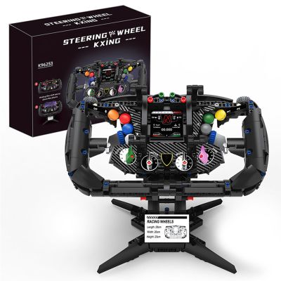 AOUHMN F1 Racing Wheels Building Set for Adults, 1:1 Scale SCV12 Sim Racing Steering Wheel Model Kit, Realistic Features + Gaming Simulator, Creative Race Car Gift for Birthdays, Home or Office Dcor