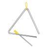 Aumotop Exquisite Steel Triangle Bell Percussion Instrument with Mallet, Safe and Educational Kids Musical Toy (6-inch) view 1