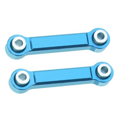 2Pcs Aluminum Metal Steering Rod Steering Link 14303 14302 14301 Compatible with RC Car Parts 1 14 Scale Models for Part 14303 14302 14301(Blue)