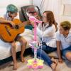 Toy Microphone, Wireless Karaoke Machine with Colorful Light, Children Microphone with Stand for Boys, Girls, preschoolers, Birthday Party, Home, playroom, School Events, and Holiday Performance view 3