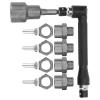 12mm to 17mm Wheel Hex Hub Conversion Adapter Socket Spanner Set, 1/10 1/8 RC Car Hex Adapters, Aluminum Alloy with Steel Wrench, Durable and Accurate Fit for RC Car (Gray) view 2