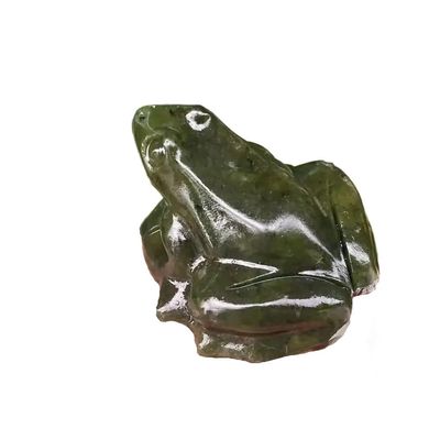 AARTERZZA 1PC 4cm Jade Frog Figurine Miniature Statue Animal