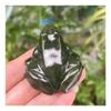 AARTERZZA 1PC 4cm Jade Frog Figurine Miniature Statue Animal view 4